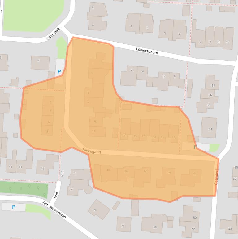 Kaart van postcodegebied 5131GE.