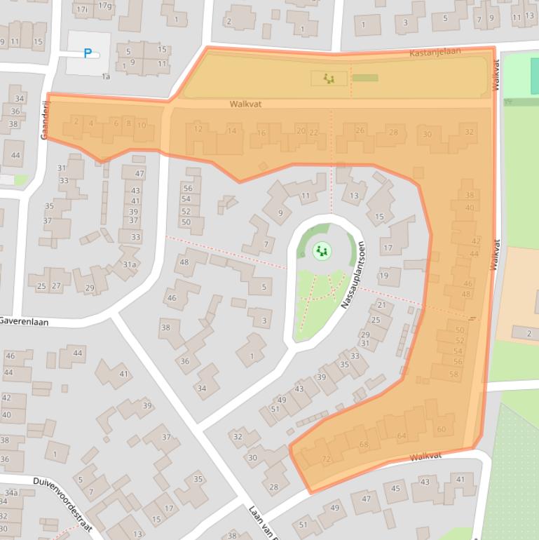 Kaart van postcodegebied 5131GH.
