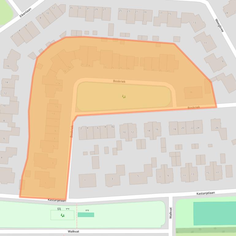 Kaart van postcodegebied 5131HJ.