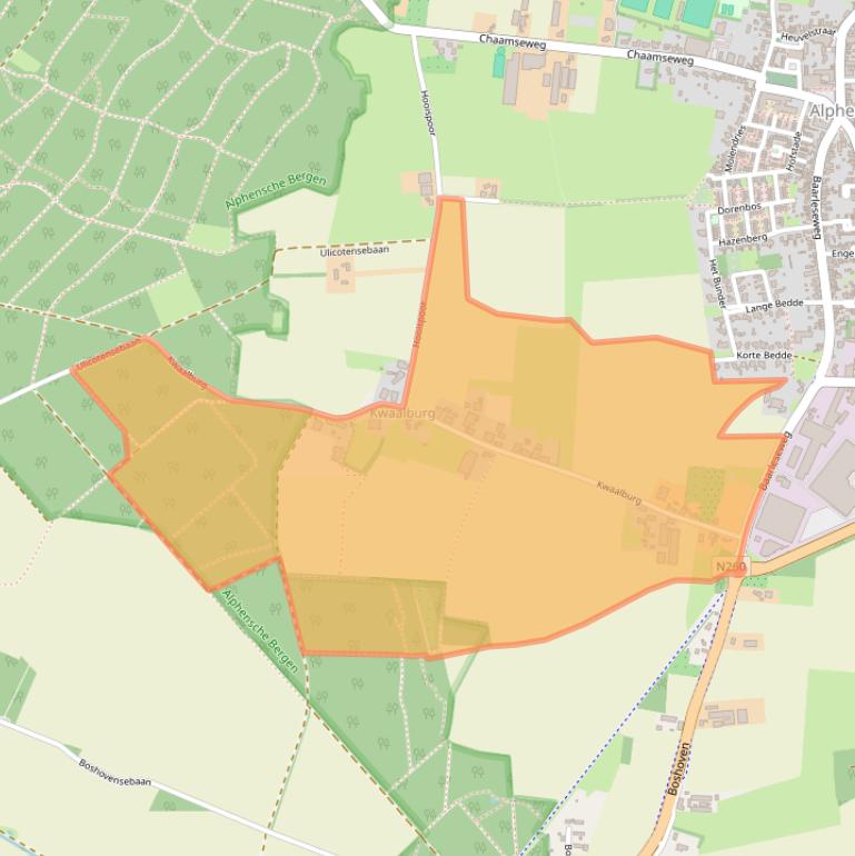 Kaart van postcodegebied 5131NC.