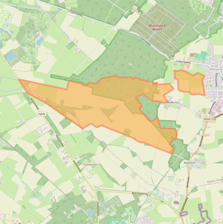 Kaart van postcodegebied 5131NE.