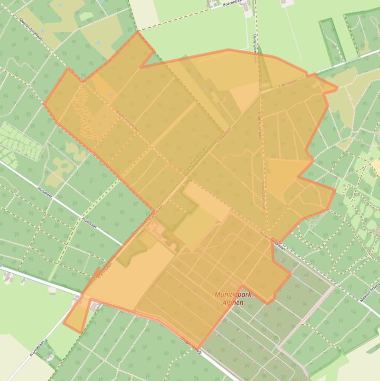 Kaart van postcodegebied 5131NJ.