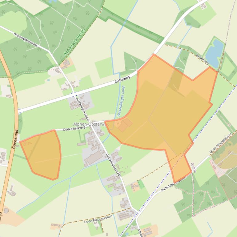 Kaart van postcodegebied 5131NR.