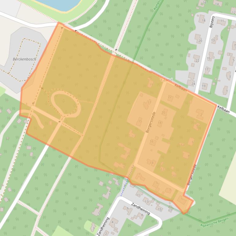 Kaart van postcodegebied 5131NX.