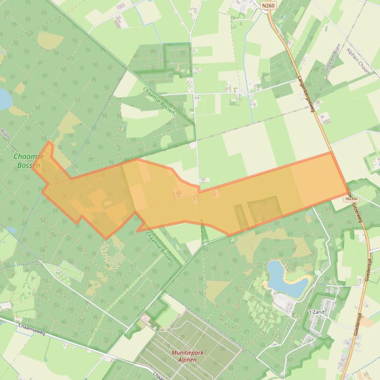 Kaart van postcodegebied 5131PA.