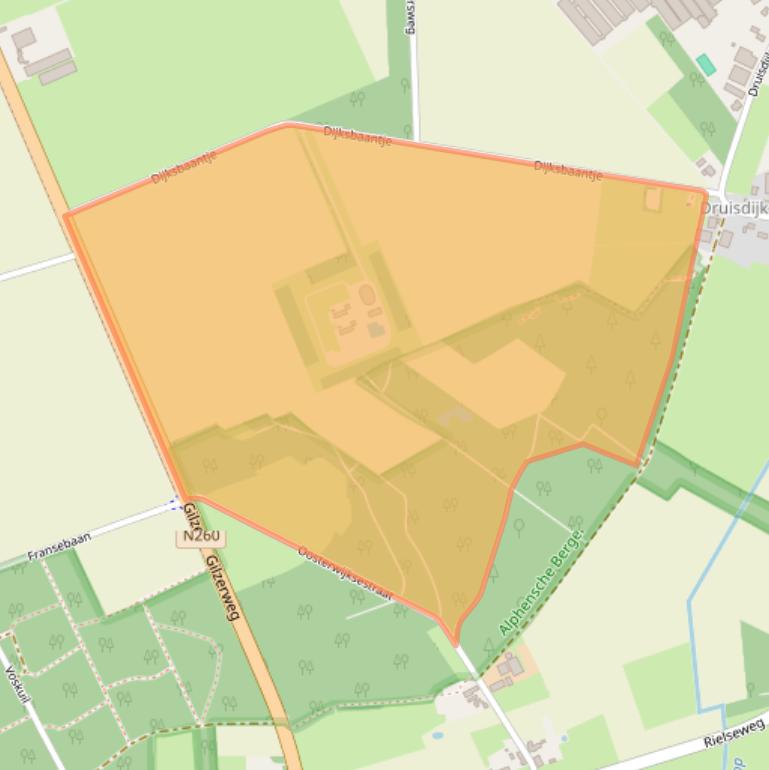 Kaart van postcodegebied 5131PB.