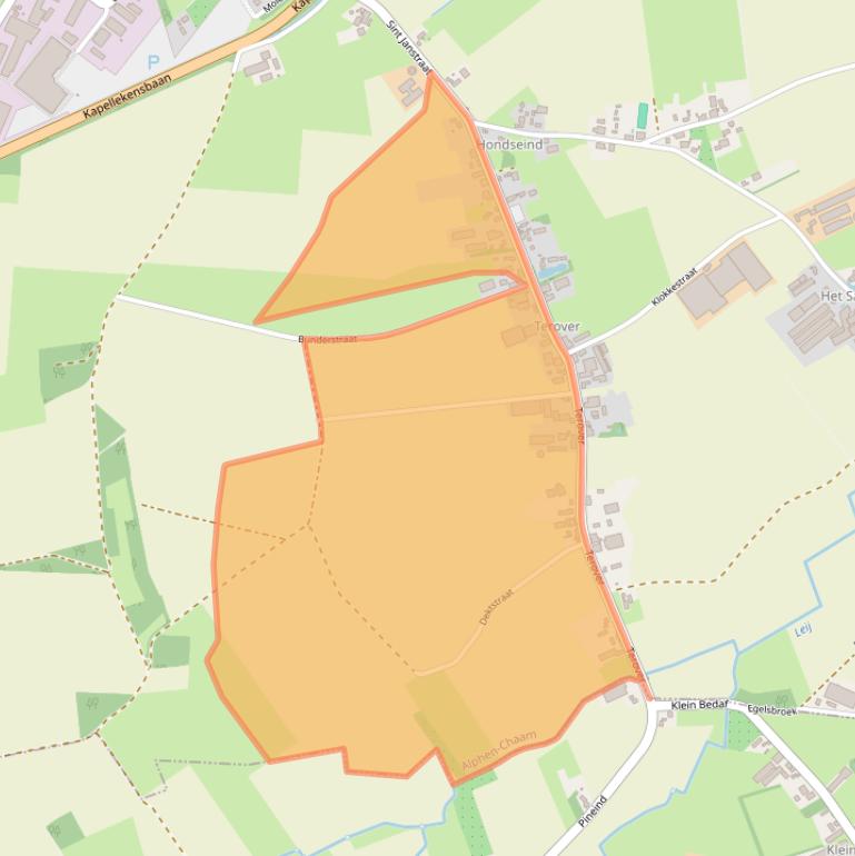 Kaart van postcodegebied 5131RB.