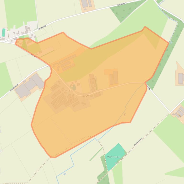 Kaart van postcodegebied 5131RC.