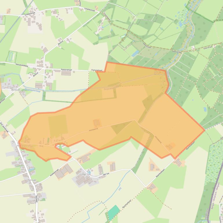 Kaart van postcodegebied 5131RE.