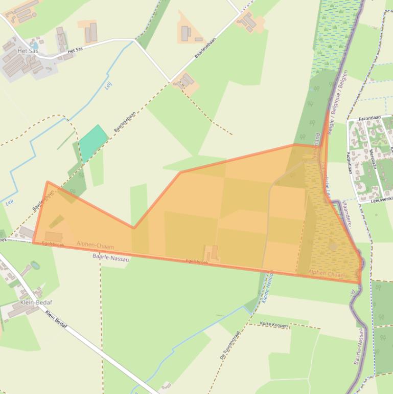 Kaart van postcodegebied 5131RN.