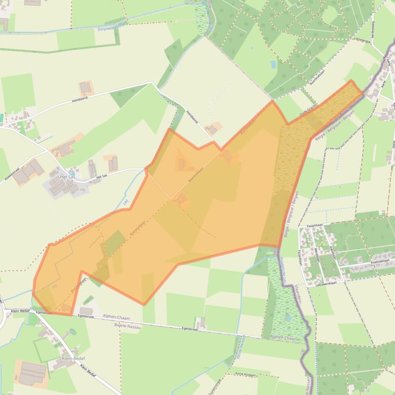 Kaart van postcodegebied 5131RP.