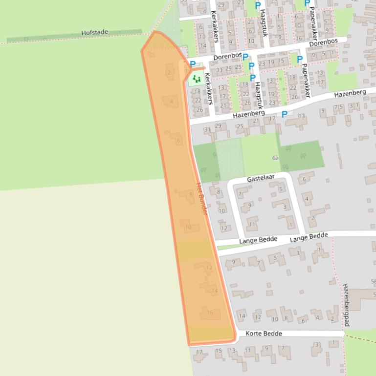 Kaart van postcodegebied 5131WB.