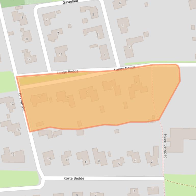Kaart van postcodegebied 5131WD.