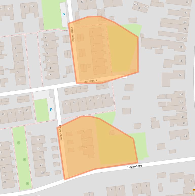 Kaart van postcodegebied 5131ZB.
