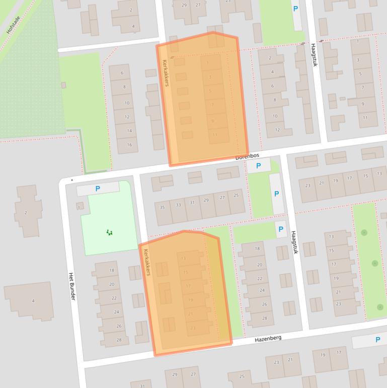 Kaart van postcodegebied 5131ZG.