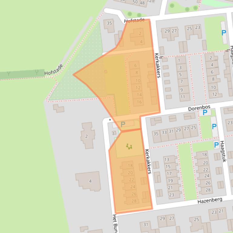 Kaart van postcodegebied 5131ZH.