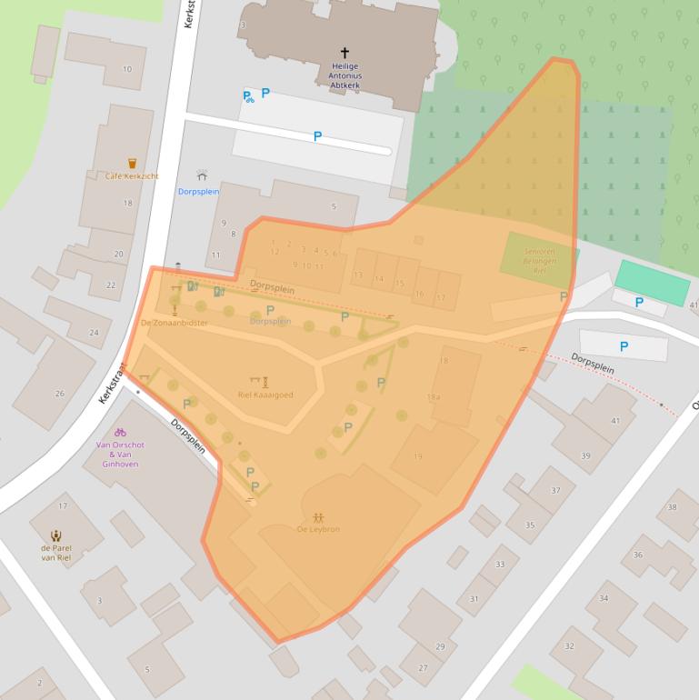 Kaart van postcodegebied 5133AM.