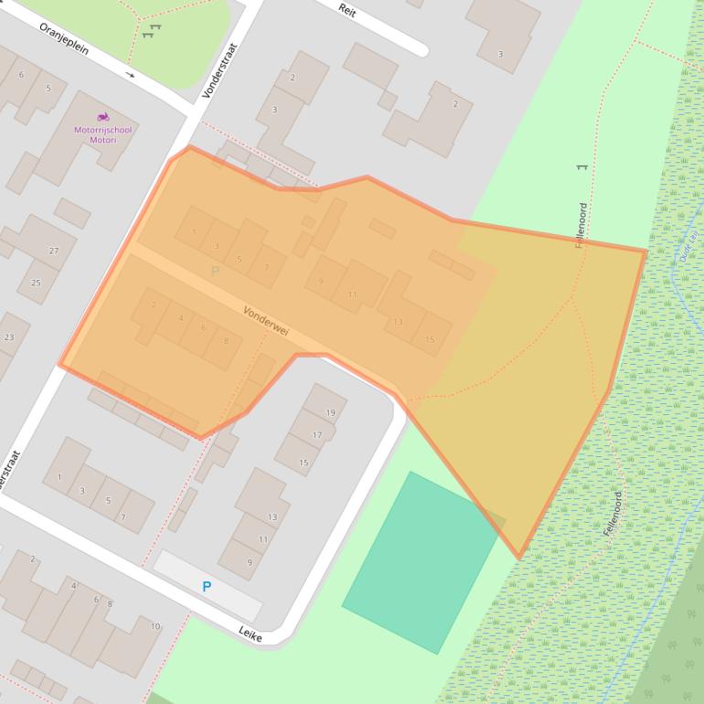Kaart van postcodegebied 5133AS.