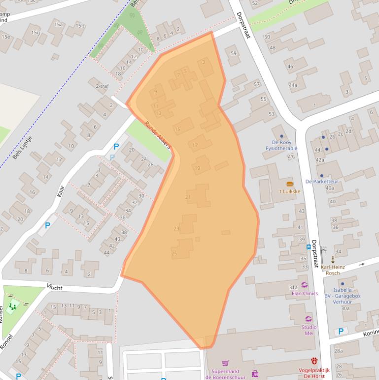 Kaart van postcodegebied 5133AV.