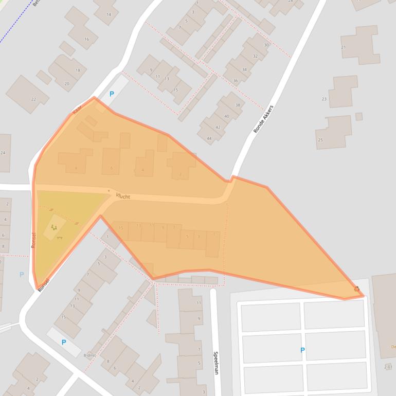 Kaart van postcodegebied 5133AW.