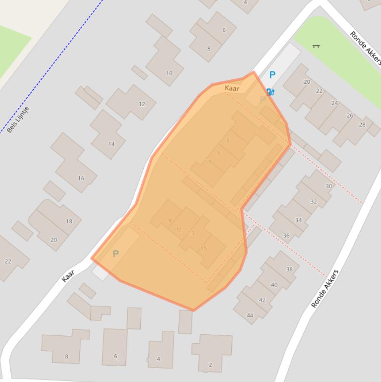 Kaart van postcodegebied 5133AX.