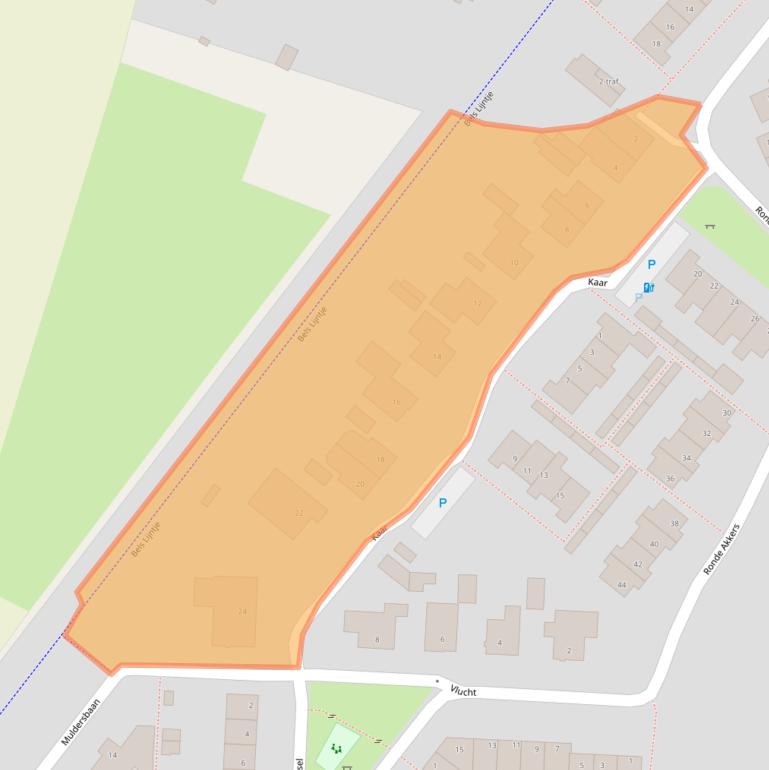 Kaart van postcodegebied 5133AZ.