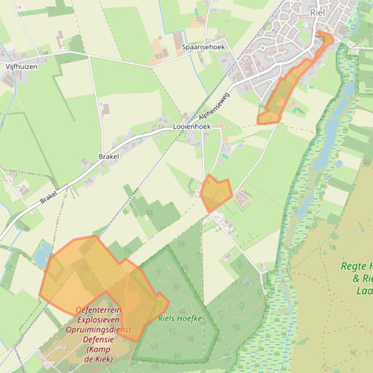 Kaart van postcodegebied 5133BD.