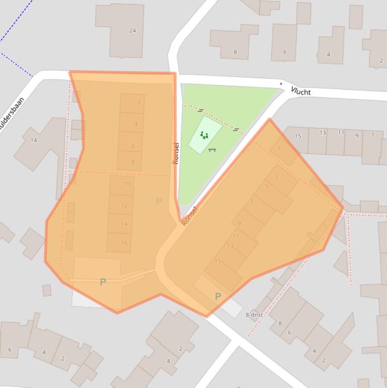 Kaart van postcodegebied 5133CC.