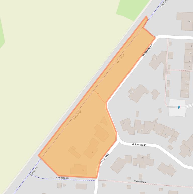 Kaart van postcodegebied 5133CG.