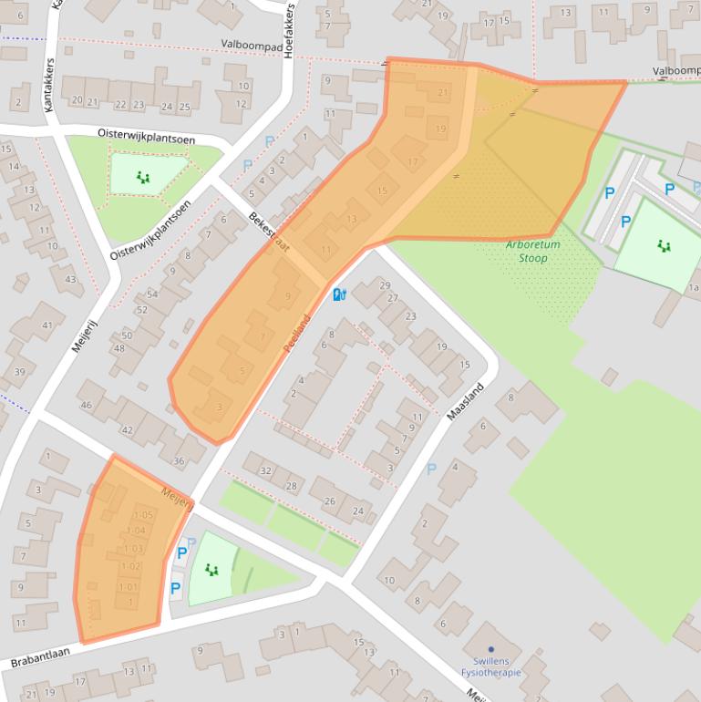 Kaart van postcodegebied 5133CK.