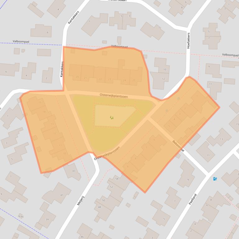 Kaart van postcodegebied 5133CM.