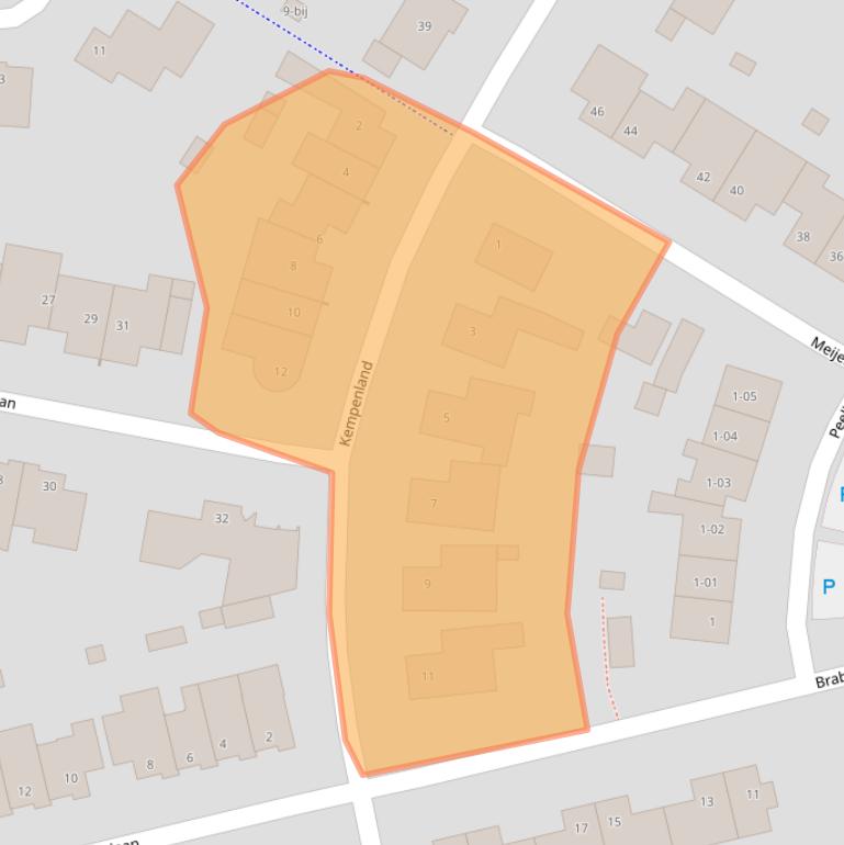 Kaart van postcodegebied 5133CR.