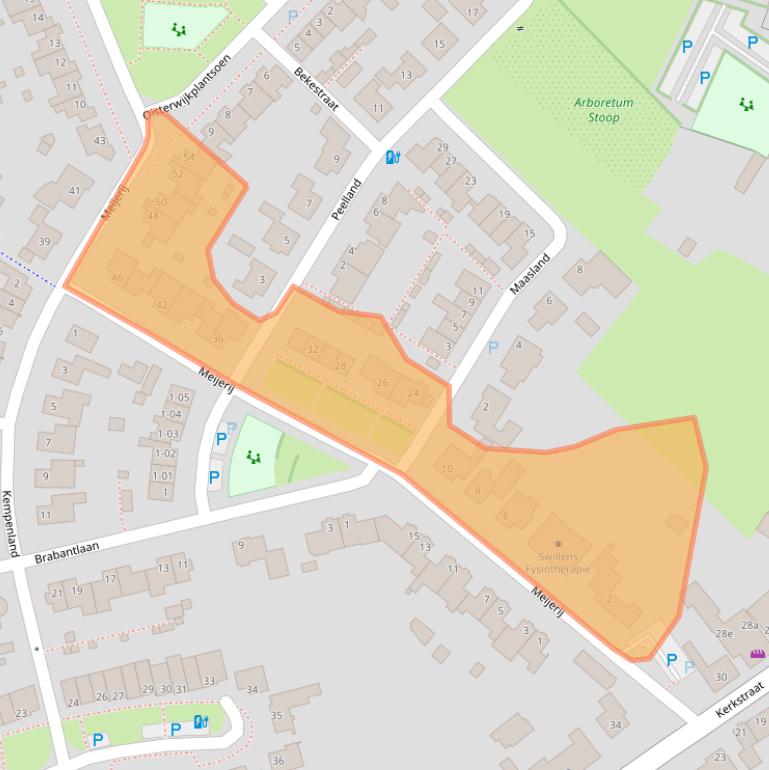 Kaart van postcodegebied 5133CT.