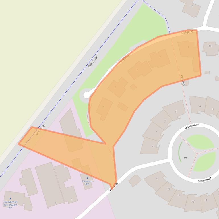 Kaart van postcodegebied 5133CX.