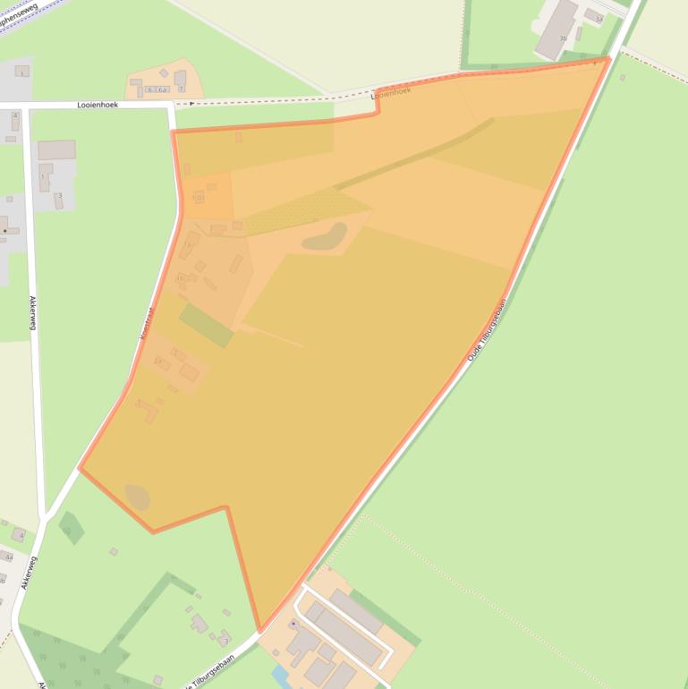 Kaart van postcodegebied 5133NC.