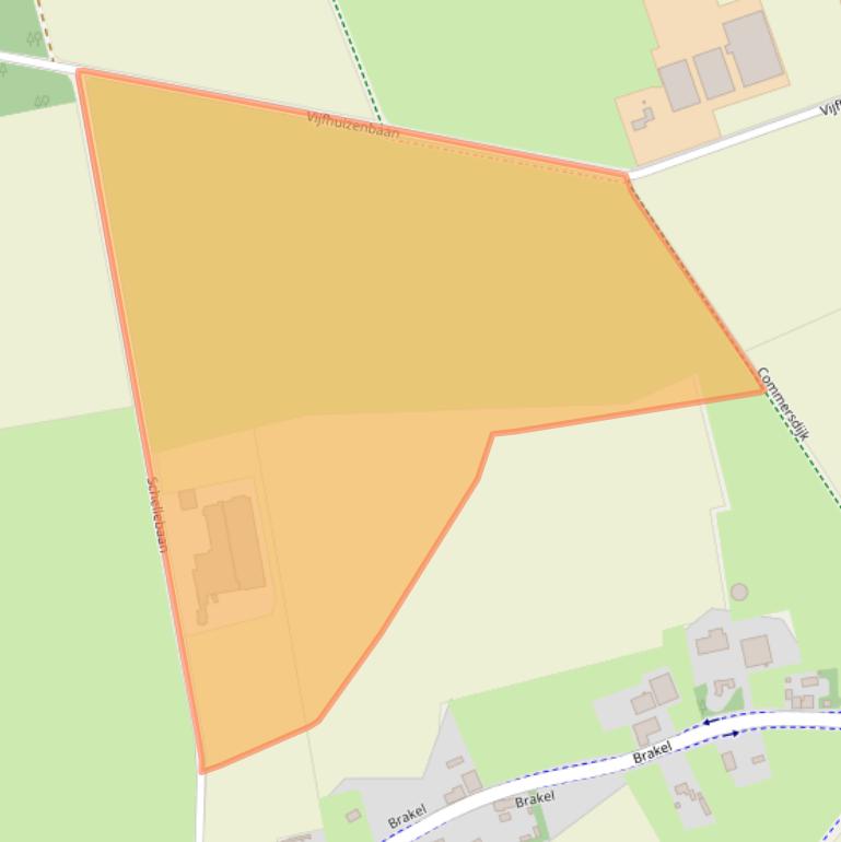 Kaart van postcodegebied 5133NP.