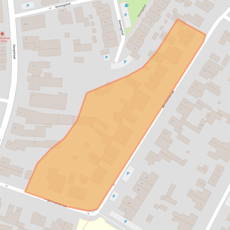 Kaart van postcodegebied 5133TX.