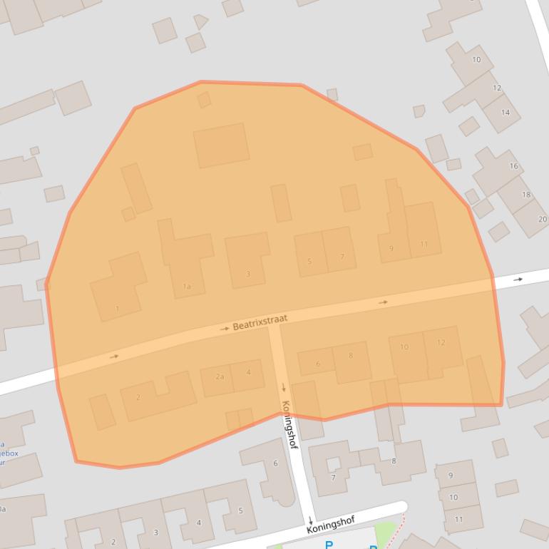 Kaart van postcodegebied 5133VD.