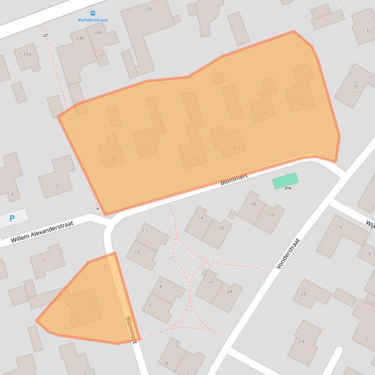 Kaart van postcodegebied 5133VG.