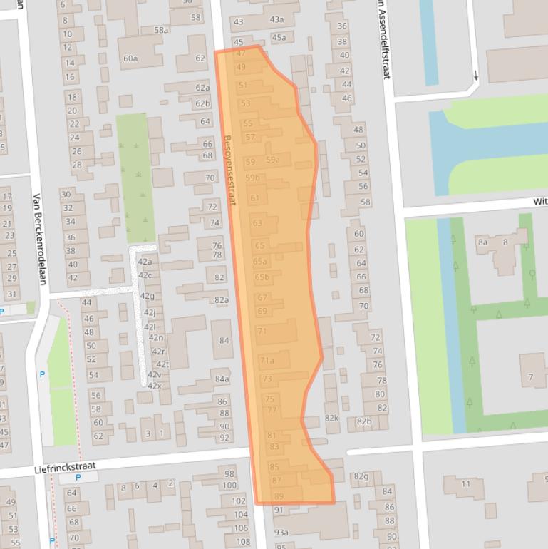 Kaart van postcodegebied 5141AG.