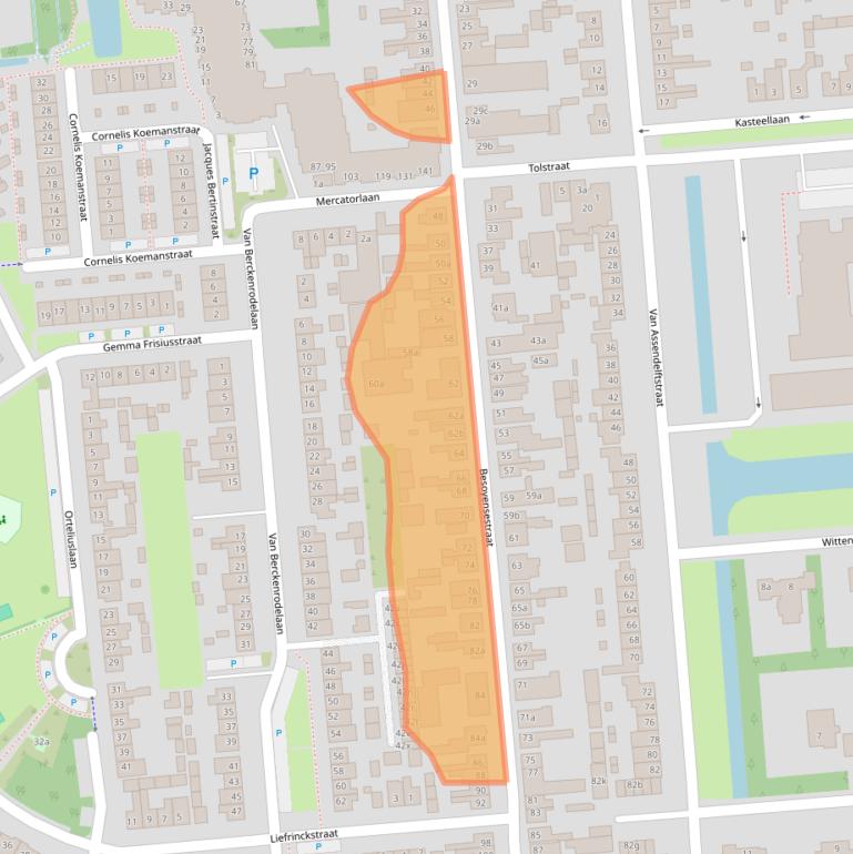 Kaart van postcodegebied 5141AK.