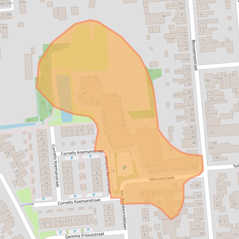 Kaart van postcodegebied 5141AM.