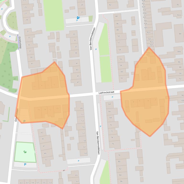 Kaart van postcodegebied 5141AN.