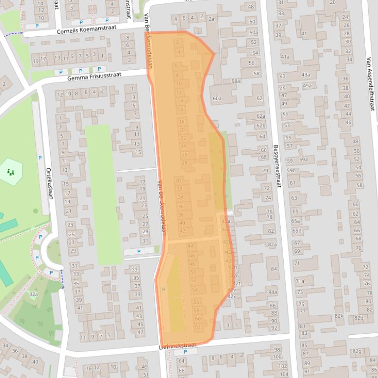 Kaart van postcodegebied 5141AT.
