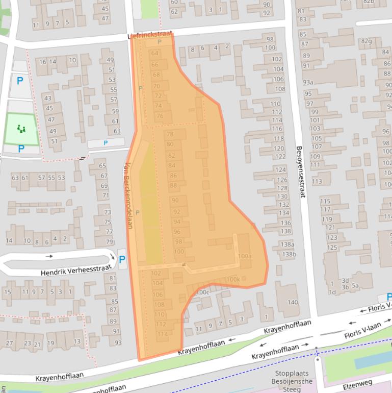 Kaart van postcodegebied 5141AV.