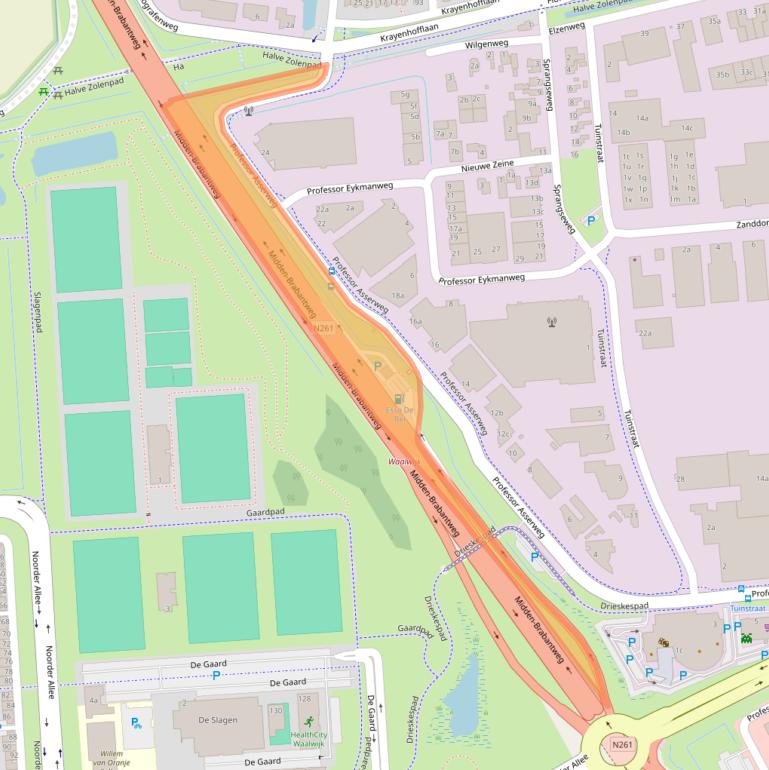 Kaart van postcodegebied 5141AZ.