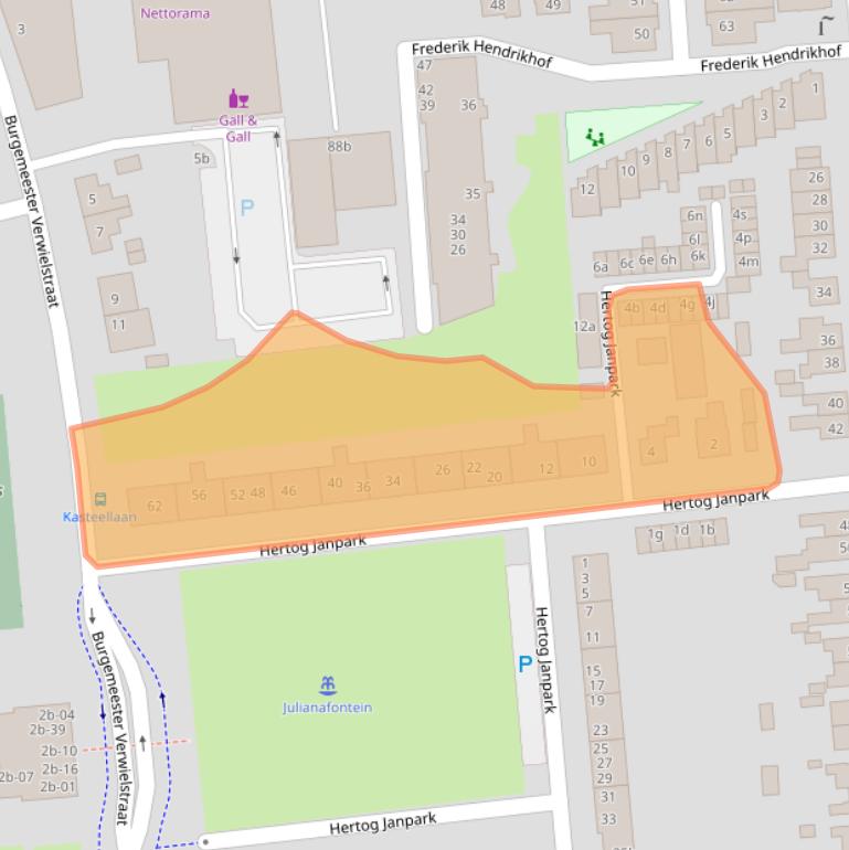 Kaart van postcodegebied 5141BG.