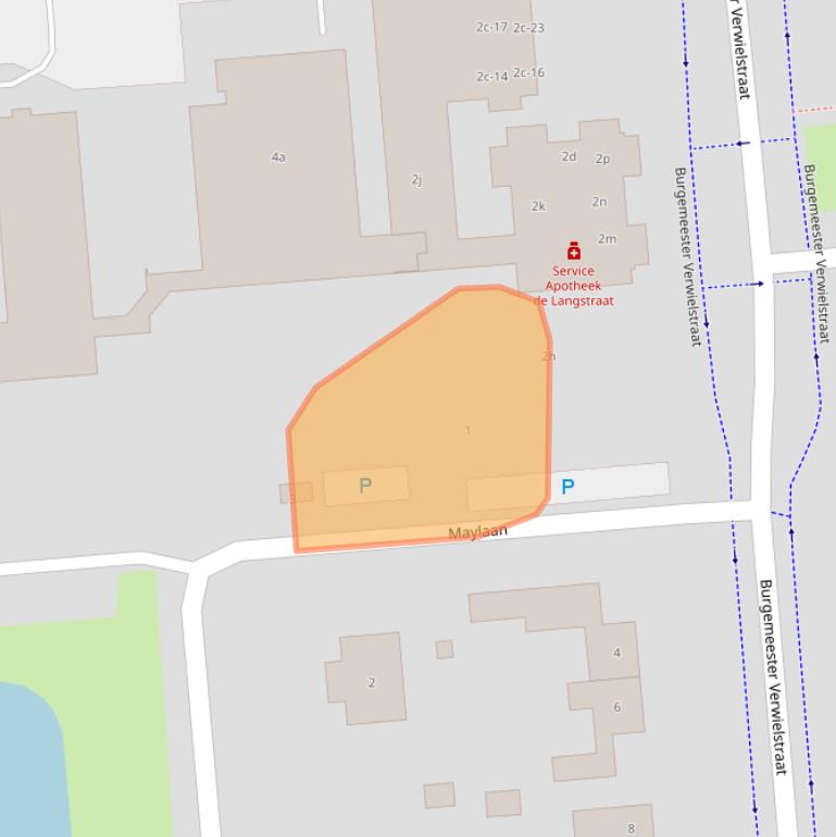 Kaart van postcodegebied 5141BH.