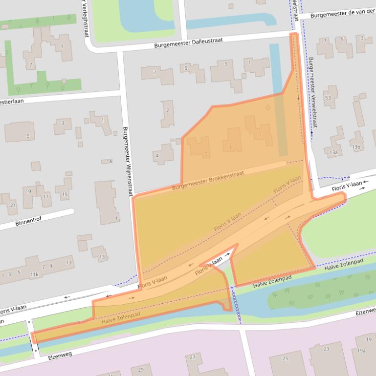 Kaart van postcodegebied 5141BJ.