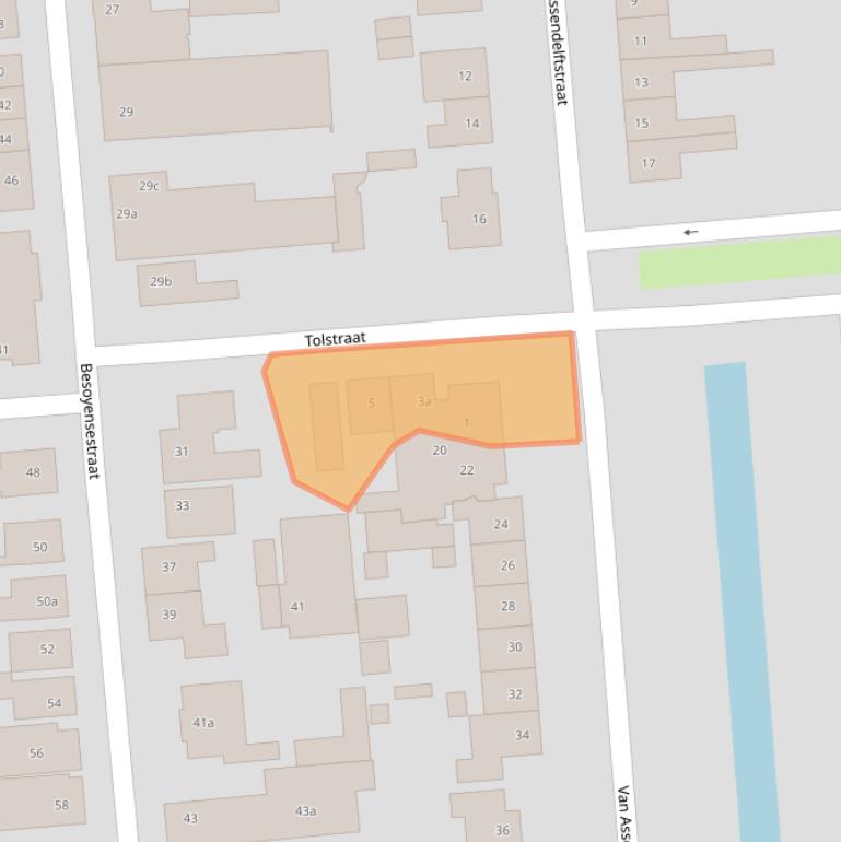 Kaart van postcodegebied 5141BT.